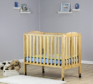 Dream on Me 2 in 1 Portable Folding Stationary Side Crib