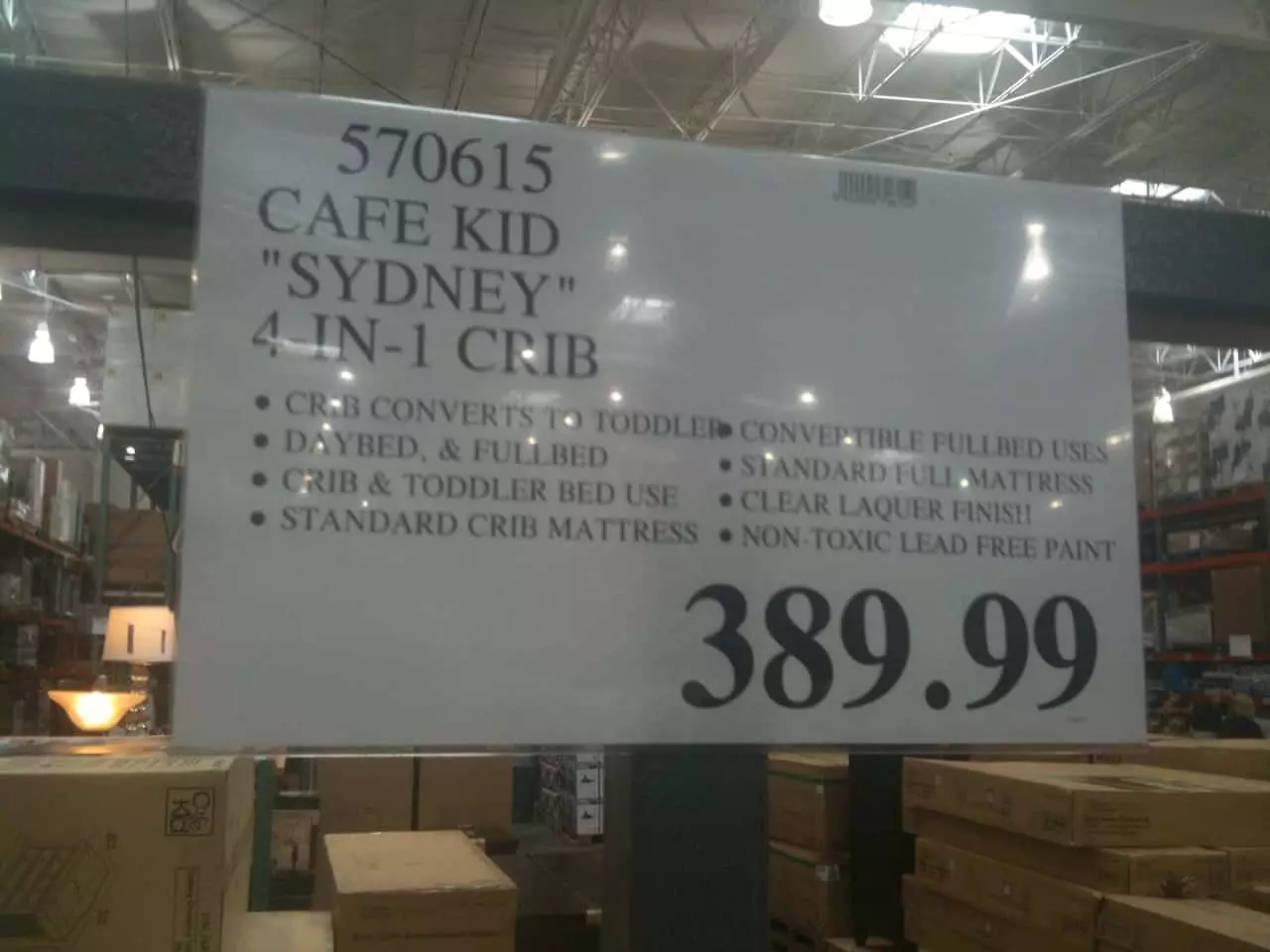 Cafe Kid's $389 crib returns to Costco - Baby Bargains