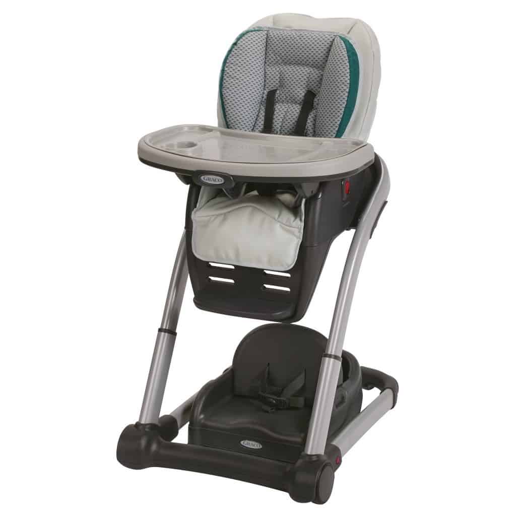 Modern Crib & High Chair Combi Leatherette  RRP £119.00-Grey 