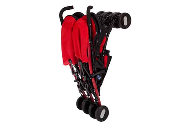 Chicco Echo Twin stroller folded best double stroller