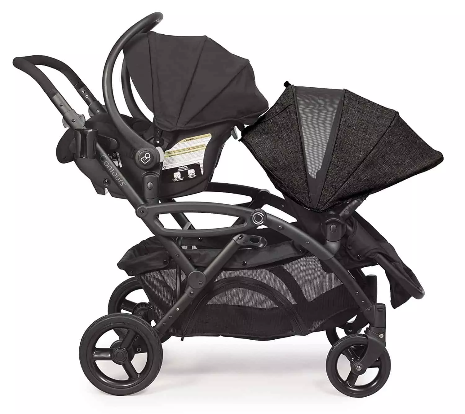 best double stroller Contours Options Elite Tandem Double Stroller one toddler, one infant seat