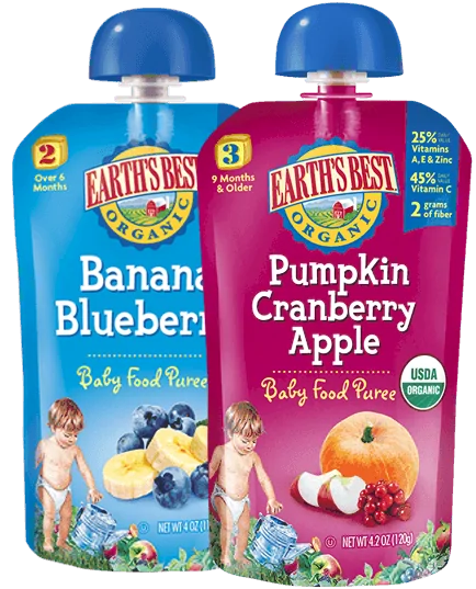 Earth's Best baby food pouches