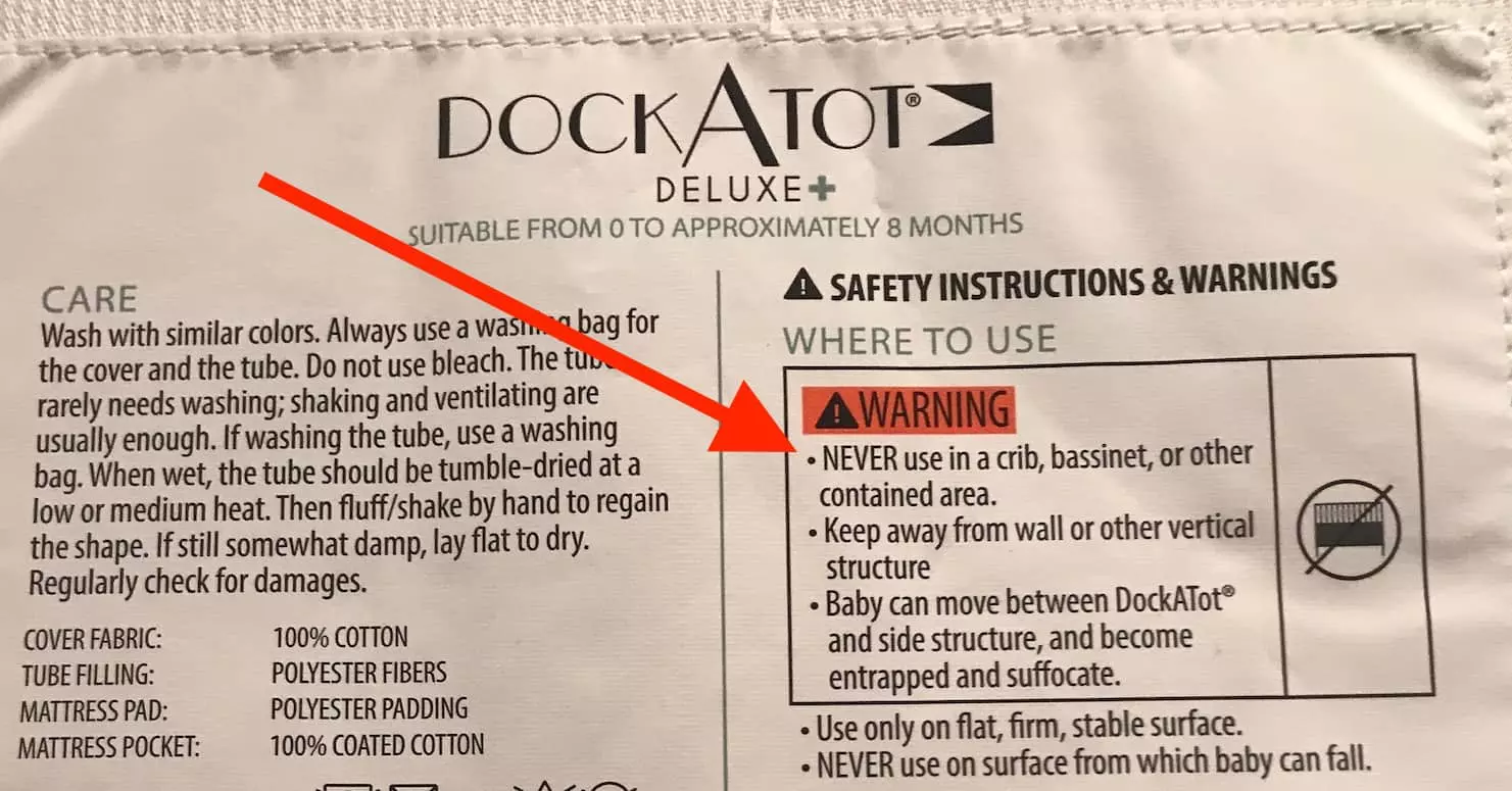 dockatot never use in a crib UK Mom Blasts DockATot (Sleepyhead) Dangerous Advice